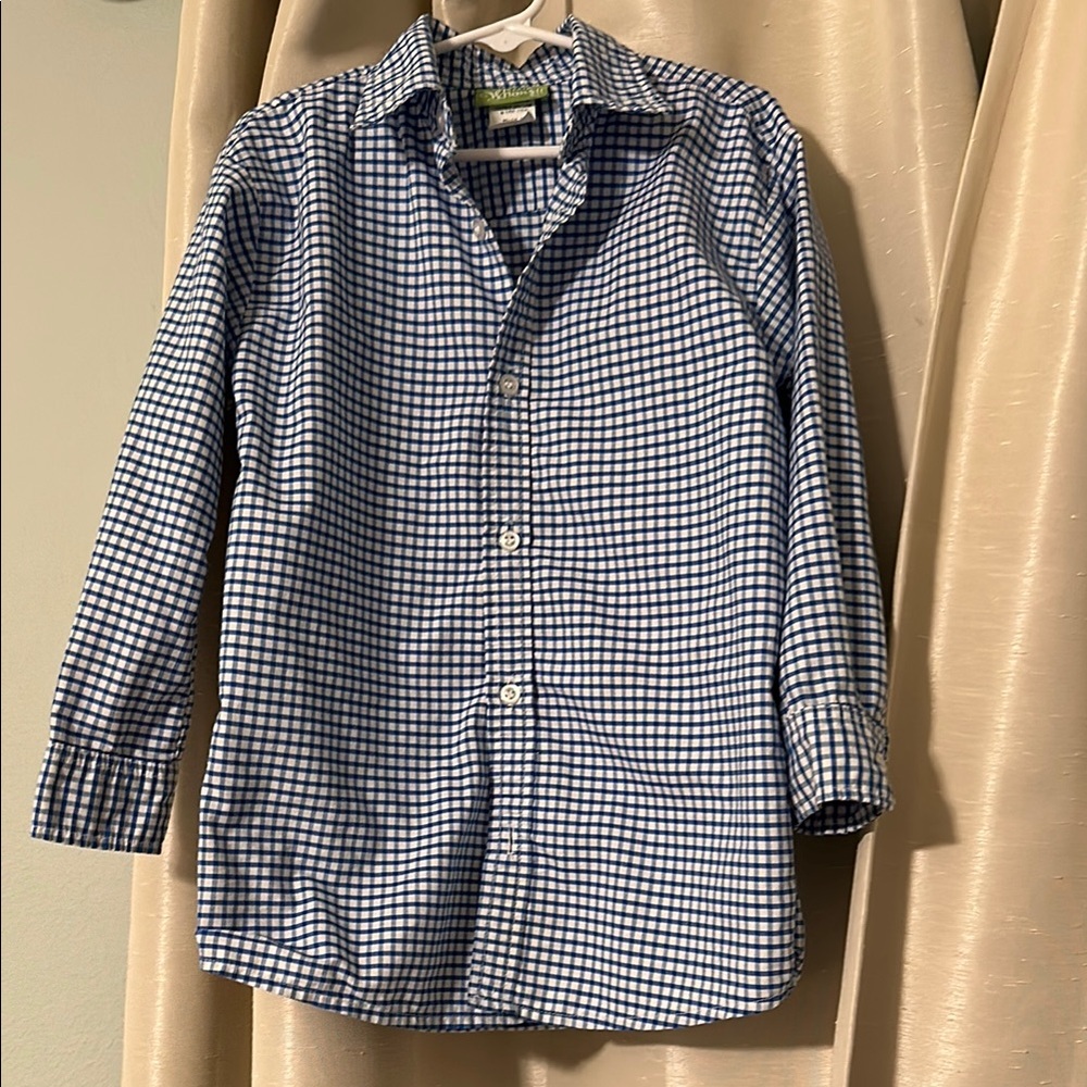 Men's Blue Checkered Shirt